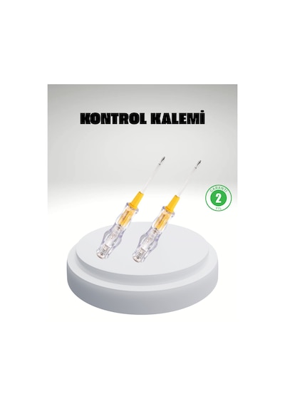Elektrik Test Kalemi Neon Işıklı Nikel Kaplama 110-220v Dirençli - Lisinya