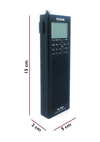 Tecsun PL-360 Fm/Am/Sw/Mw/Lw Portatif Radyo Siyah