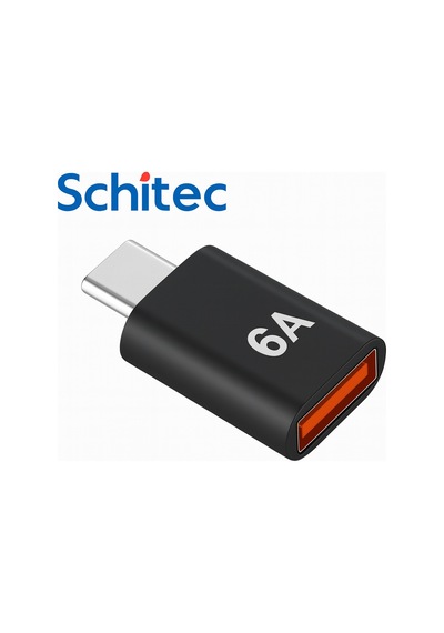Schitec 6a Type-c To Usba Dönüştürücü Adaptör Hızlı Şarj Ve Veri Aktarım Adaptörü Gümüş J624