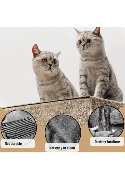 Tr Kedi Tırmalama Direği Matı, Kendinden Yapışkanlı Dellyy Kedi Çizik Mat, Tırmanma Kedi Kazıyıcı, Kendin Yap