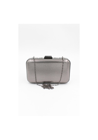 Chantaky 032 1700 Platin Taşlı Abiye Çanta Gece Çantası Clutch Platin