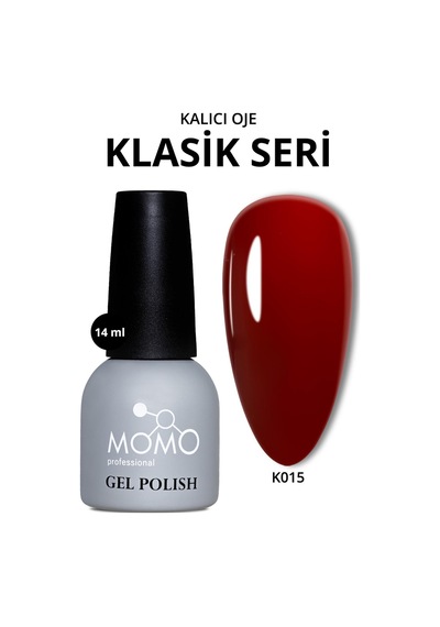 Momo Professional Kalıcı Oje K015 Bordo 14 Ml
