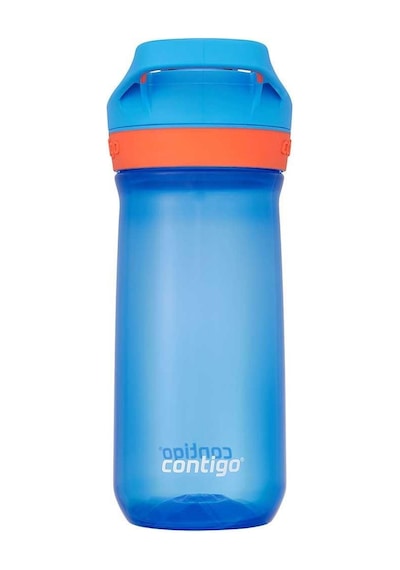 Contigo Jessie Tritan Bas İç Kapaklı Çocuk Suluğu 420ml - Mavi Mavi