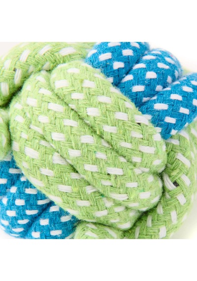 Petlovee Örgü İpli Burgu Köpek Oyuncağı - Yeşil - 20 Cm