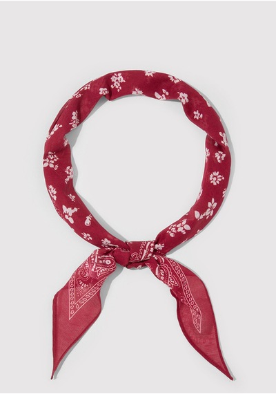 Mavi - Baskılı Bandana 1913900-70390 Kırmızı