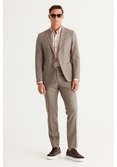 AC&Co / Altınyıldız Classics Erkek Bej Slim Fit Dar Kesim Düğmeli Yaka Pamuklu Gabardin Gömlek Bej AC&Co / Altınyıldız Classics Erkek Bej Slim Fit Dar Kesim Düğmeli Yaka Pamuklu Gabardin Gömlek Bej