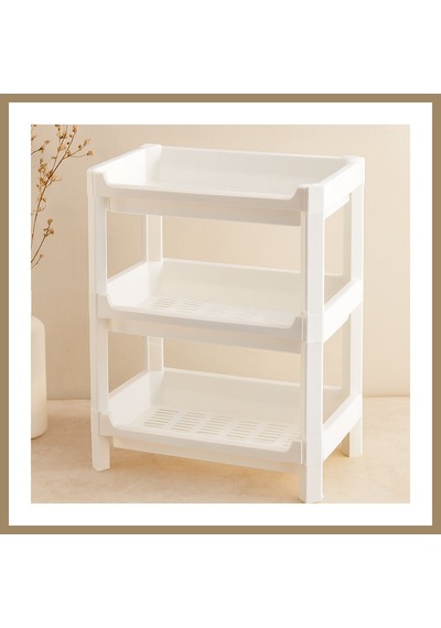 Bezos 3 Katlı Geniş Sepet Organizer Raf Ünitesi 510x205x685 Mm 22 Çok Renkli
