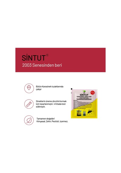 12 Adet Sintut Karasinek Tuzağı İçin Çekici Yem 300 Gr.