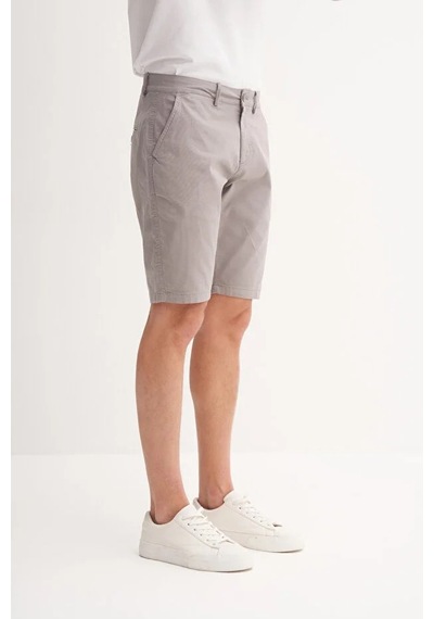 Cazador Slim Fit Bermuda Kısa Dar Paça Şort 6015 Gri