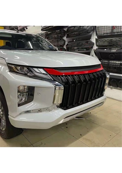 Mitsubishi L200 Ön Panjur Izgara Kırmızı Çizgili Siyah 2019-2021