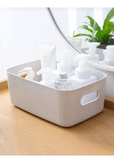 4 Adet Eco+ 3.5 Lt Dolap Içi, Buzdolabı Düzenleyici, Banyo, Mutfak Organizer Beyaz 24cm16cm11cm Plas Diğer