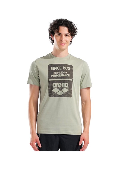 Arena 1973 Print Erkek Yeşil Günlük Stil T-shirt 011165660
