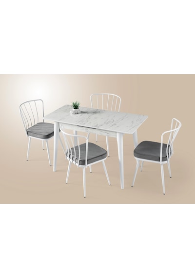 Melisa Buse Mdf Açılır Mutfak Masa Takımı 60x100