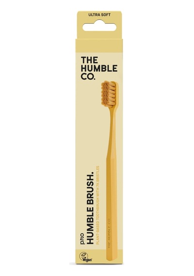 The Humble Co. Brush 7.000 Kıl İçeren Bitki Bazlı Yeyişkin Diş Fırçası Sarı