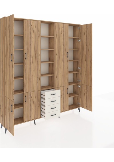Arges Dolap 17 Raflı 4 Çekmeceli 8 Kapaklı 220x30x243 Çam-çam/aytaşı Atlas Çam/aytası Arges Dolap 17 Raflı 4 Çekmeceli 8 Kapaklı 220x30x243 Çam-çam/aytaşı Atlas Çam/aytası