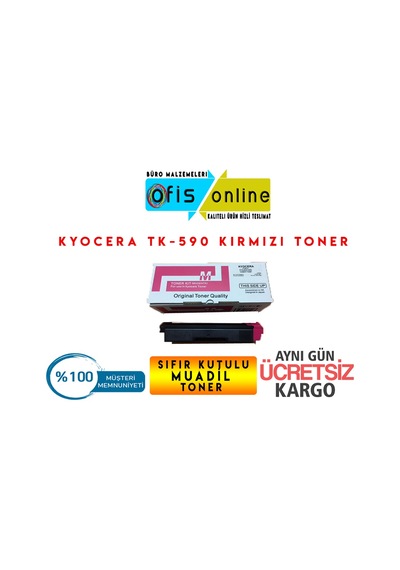 Kyocera Mita Tk-590 Uyumlu Kırmızı Toner Fs-C 2026-2126-2526-5250