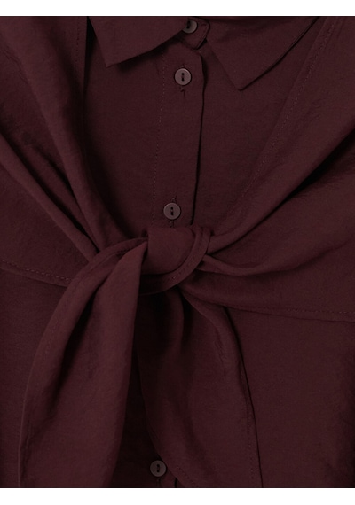 Lcw Studıo Bordo Şal Detaylı Kadın Gömlek Tunik