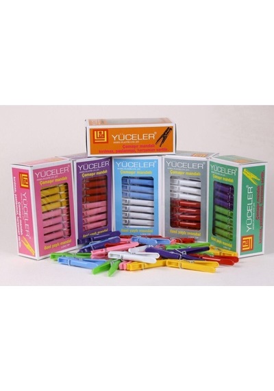 Çamaşır Mandalı 24 Adet Lüks Mandal 24ad 1pk Plastik Turuncu Tr Diğer