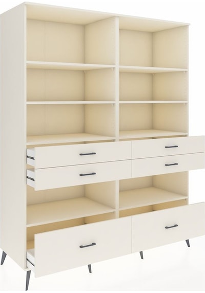 Kronos Gardrop 8 Raflı 6 Çekmeceli 176x59x221 Aytaşı-aytaşı Aytaşı