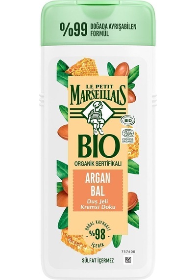 Le Petit Marseillais Bio Organik Serifikalı Argan Balı Duş Jeli 400 ML