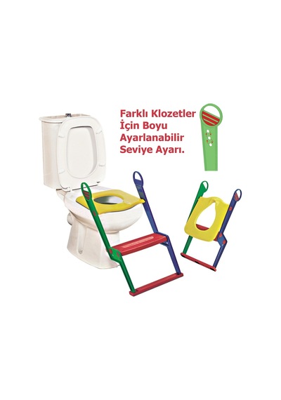 Çocuk Bebek Tuvalet Eğitimi Alıştırıcı Basamaklı