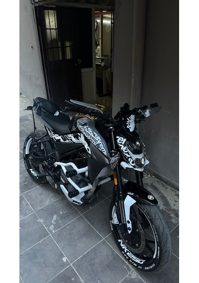 Cfmoto Nk250 Motosiklet Yarım Jant Kaplama Stıcker Nk250 Yazılı Etiket Stıcker Modeli