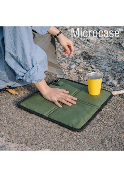 Microcase Piknik Kamp Balıkçılık Outdoor İçin Katlanır Ve Taşınabilir Minder 34x36 Cm 2 Adet Al5563 Gri Genel