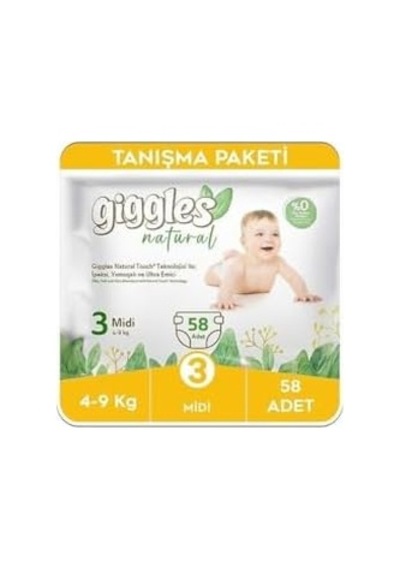 Natural 3 Numara Midi 1 Paket 58 Adet 4296