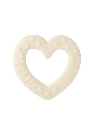 Bibs Baby Bitie Diş Kaşıyıcı Heart-ıvory Açık Bej
