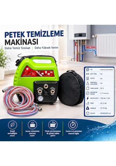 Lıght Power 0.90 Hp Çift Yönlü Kombi Temizleme Makinası