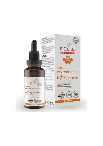 Propolis D3+K2 Damla %30 Suda Çözünür