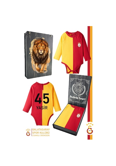 Galatasaray Lisanslı Uzun Kol Sarı Kırmızı Kişiye Özel Bebek Body Zıbın Hediyelik Ahşap Kutulu 036 Kırmızı Galatasaray Lisanslı Uzun Kol Sarı Kırmızı Kişiye Özel Bebek Body Zıbın Hediyelik Ahşap Kutulu 036 Kırmızı