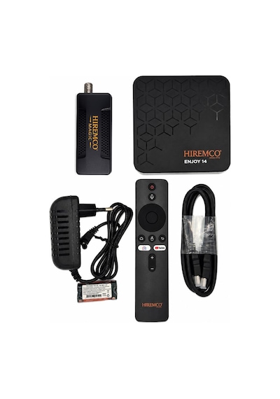 Hiremco Enjoy 14 + Magic Usb-a Kurulu Uydu Seti 4k Android Tv Box