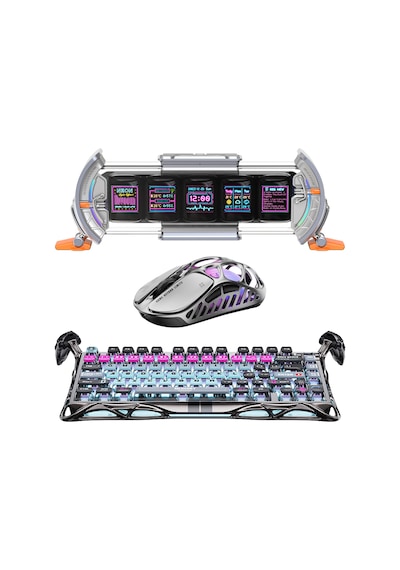 Gravastar V75 Pro Kablolu Manyetik Gaming Klavye, X Pro Kablosuz Optik Mouse Ve Dijital Resim Çerçev