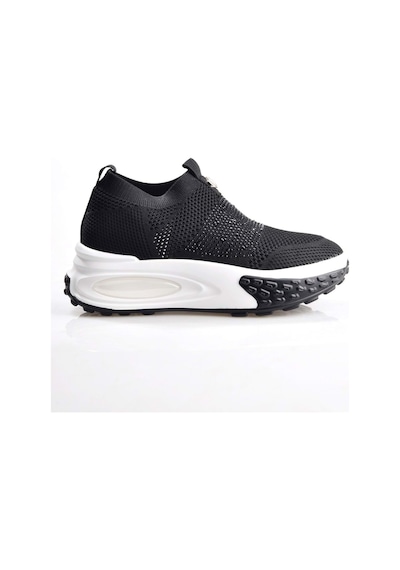 Guja 25y305-4 Kadın Taşlı Sneaker Ayakkabı Siyah Beyaz
