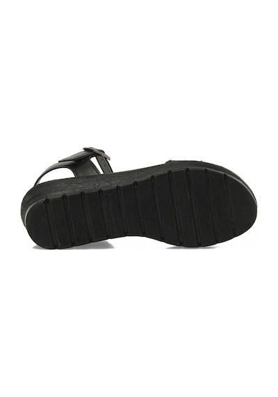 Polaris 409064.z6fx Siyah Kadın Dolgu Topuk Sandalet 000000000102251880 Siyah