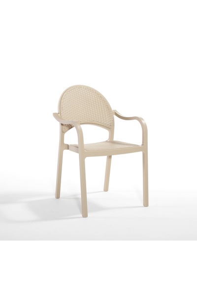 Tropic 6'lı Bahçe Masa Sandalye Seti Cappuccino Tropic 6'lı Bahçe Masa Sandalye Seti Cappuccino