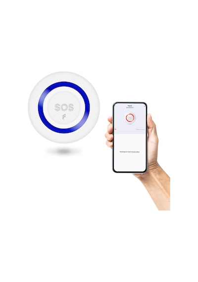 Fonri Akıllı Kablosuz Sos Panik Butonu Google Asistan Destekli, Wifi, Çoklu Bildirim, Pil Seviyesi, 2 Yıl Garantili, Tuya Destekli
