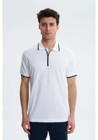 AR-MA Arma Erkek Regular Fit Pike Likralı Polo Yaka Tişört Y27374307401 Beyaz