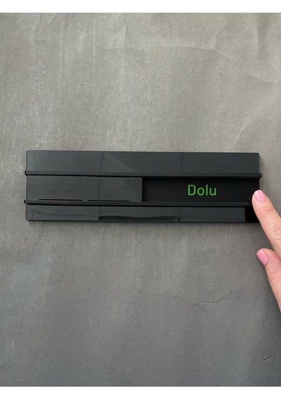 Siyah Basic Özel Seri Dolu&boş Levhası
