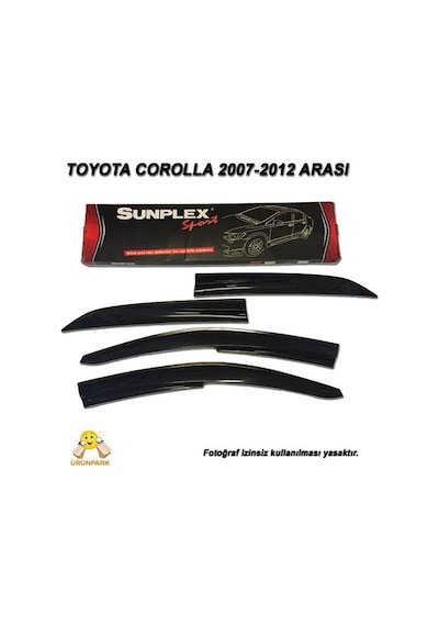Sunplex Toyota Corolla Uyumlu Mugen Tip Cam Rüzgarlığı 2007-2012 Sunplex