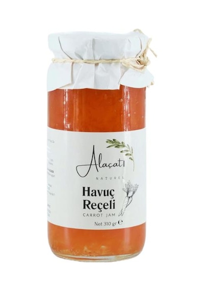 Alaçatı Naturel Havuç Reçeli Doğal Meyveli Katkısız Reçel 300 G