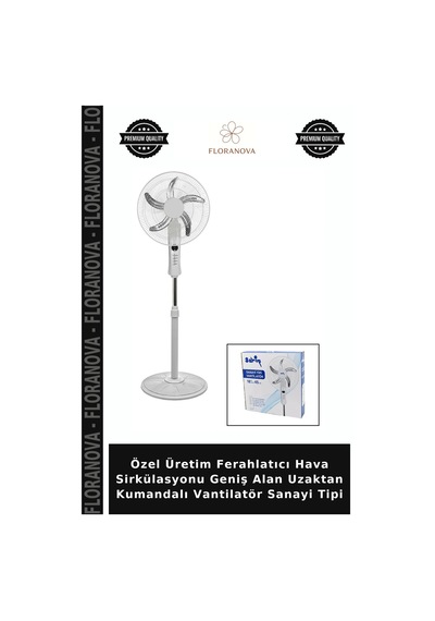Özel Üretim Ferahlatıcı Hava Sirkülasyonu Geniş Alan Uzaktan Kumandalı Vantilatör Sanayi Tipi