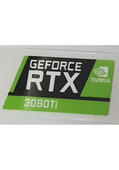 Nvidia Geforce Rtx 3090 Ti Sticker Yatay Etiket D157