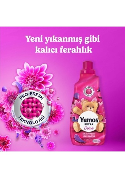 Orkide Aromalı Konsantre Yumuşatıcı 1440 Ml 60 Yıkama 100'lü Set