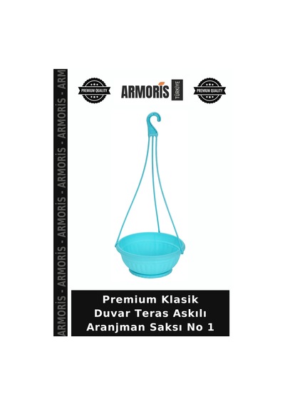 Premium Klasik Duvar Teras Askılı Aranjman Saksı No 1