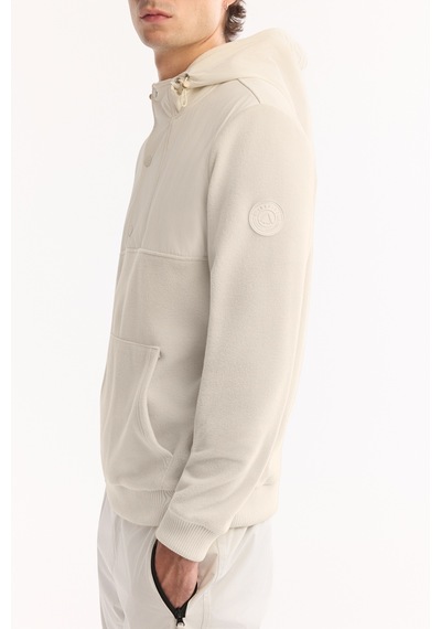 Avva Erkek Ekru Kapüşonlu Soft Touch Polar Regular Fit Sweatshirt A52y1268