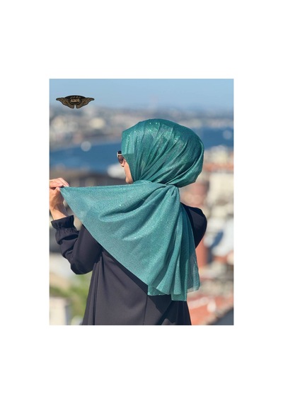 Aldaıyr Simli Şifon Şal Çok Rrenkli44
