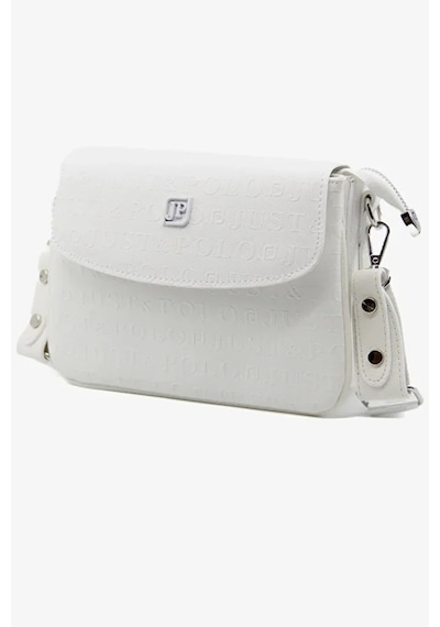 Just Polo Kadın Ayarlanabilir Askılı Şık El & Omuz Çantası Ve Cüzdanı Kombin Shopper Beyaz