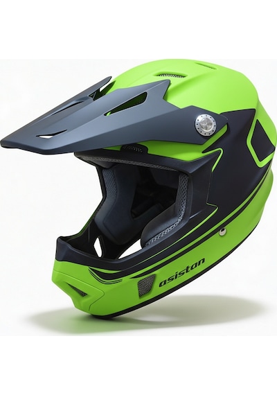 Asistan Ks-05 Fullface Yeşil M 57-58cm Bisiklet Kaskı